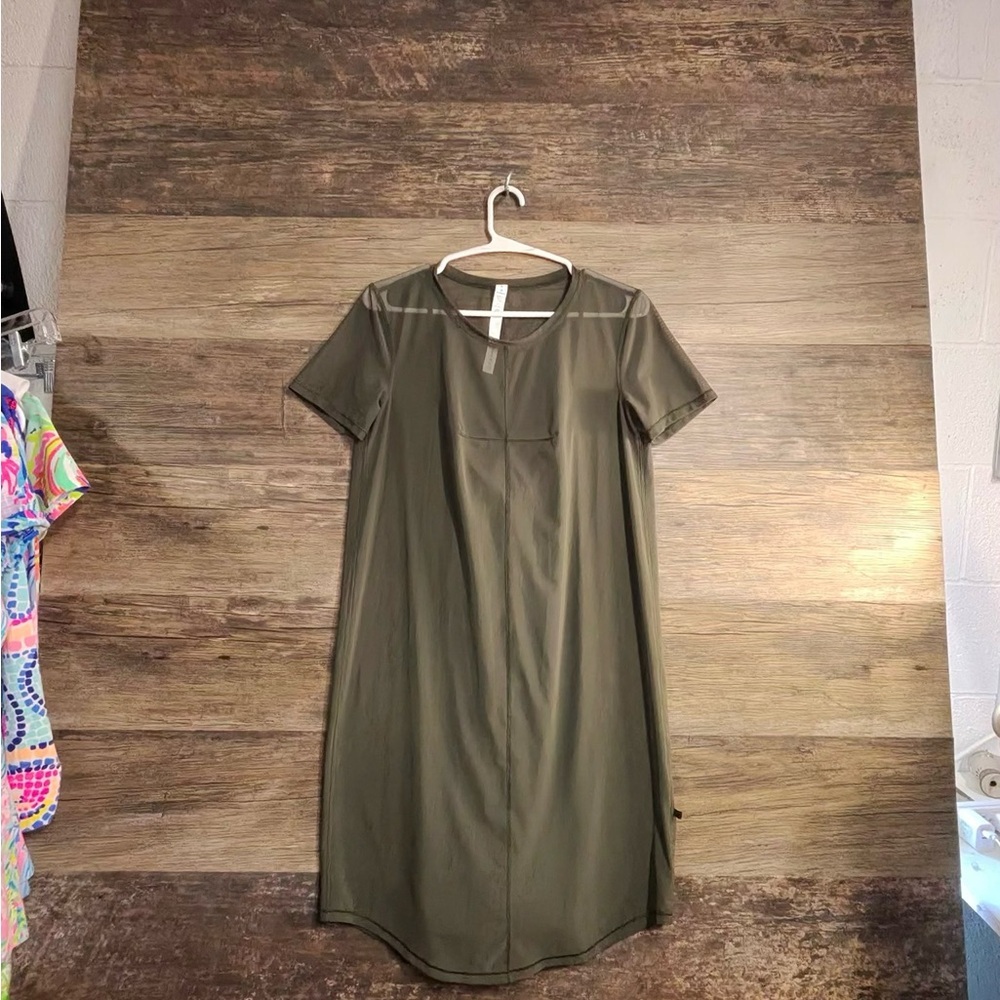Lululemon Athletica Olive Midi Dress
